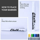 Load image into Gallery viewer, Volcanics Liquid Chalk Markers for Chalkboard Glass Markers Chalkboard Markers Erasable,12 Pack,12 Colors