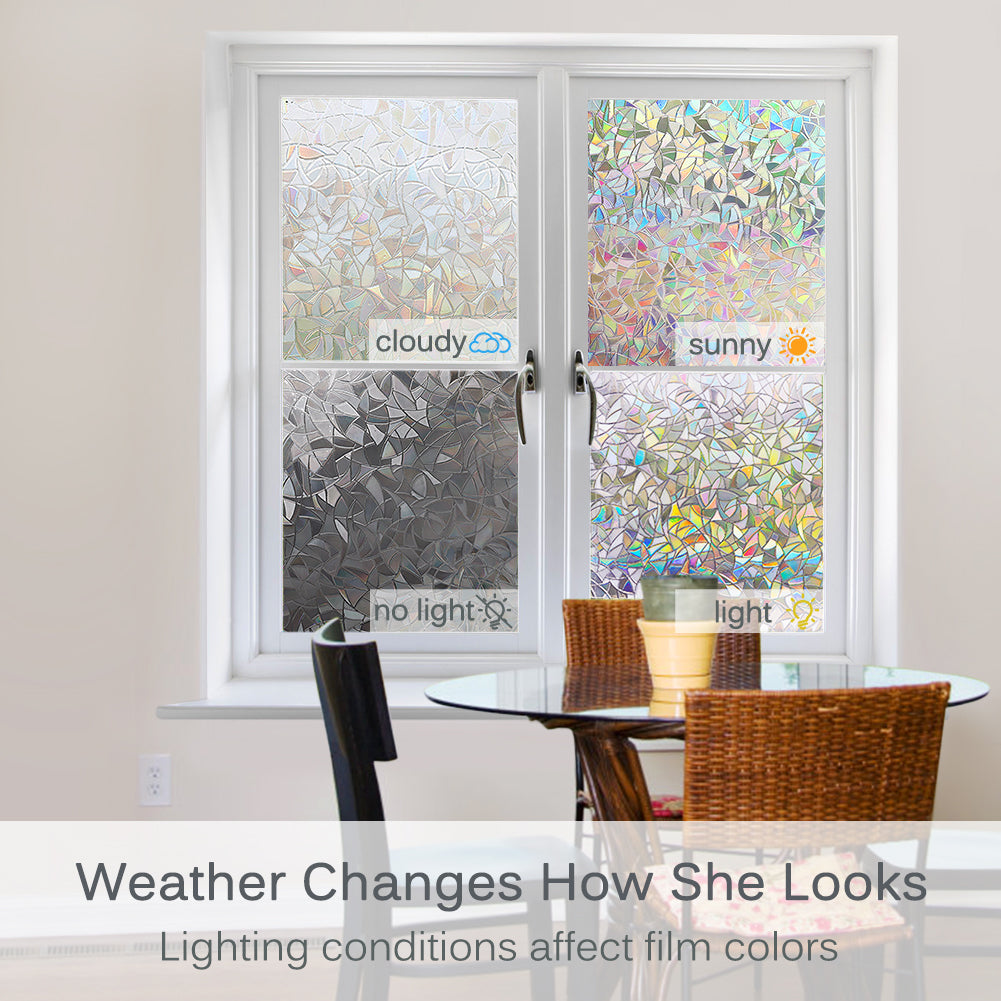 Volcanics Window Privacy Film 3D Rainbow Window Film – Go Volcanics