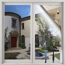 Load image into Gallery viewer, Volcanics One Way Window Privacy Film with Installation Tools 17.5 x 78.7 Inches, Sun Blocking Window Tinting Film for Home Heat Control Mirror Tint Film Static Cling, Silver