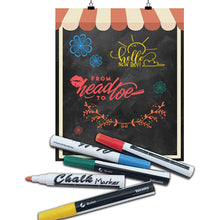 Load image into Gallery viewer, Volcanics Liquid Chalk Markers for Chalkboard Glass Markers Chalkboard Markers Erasable,12 Pack,12 Colors
