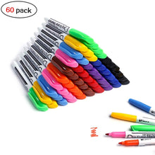 Load image into Gallery viewer, Volcanics Black Fine Tip Dry Erase Markers Low Odor Whiteboard Markers