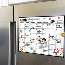Load image into Gallery viewer, Volcanics Fridge Calendar Magnetic Dry Erase Calendar Whiteboard 2019-20 Calendar for Kitchen Refrigerator Smart Planners 16.9" x 11.8"