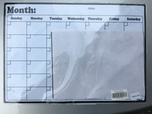 Load image into Gallery viewer, 2 Fridge Calendar Set Magnetic Dry Erase Calendar Whiteboard 2019-20 Calendar for Kitchen Refrigerator Smart Planners One Monthly Planner(16.9 x 11.8") + 1 Smaller (8.5X11.6”) Blank Horizontal Planner