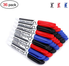 Load image into Gallery viewer, Volcanics Black Fine Tip Dry Erase Markers Low Odor Whiteboard Markers